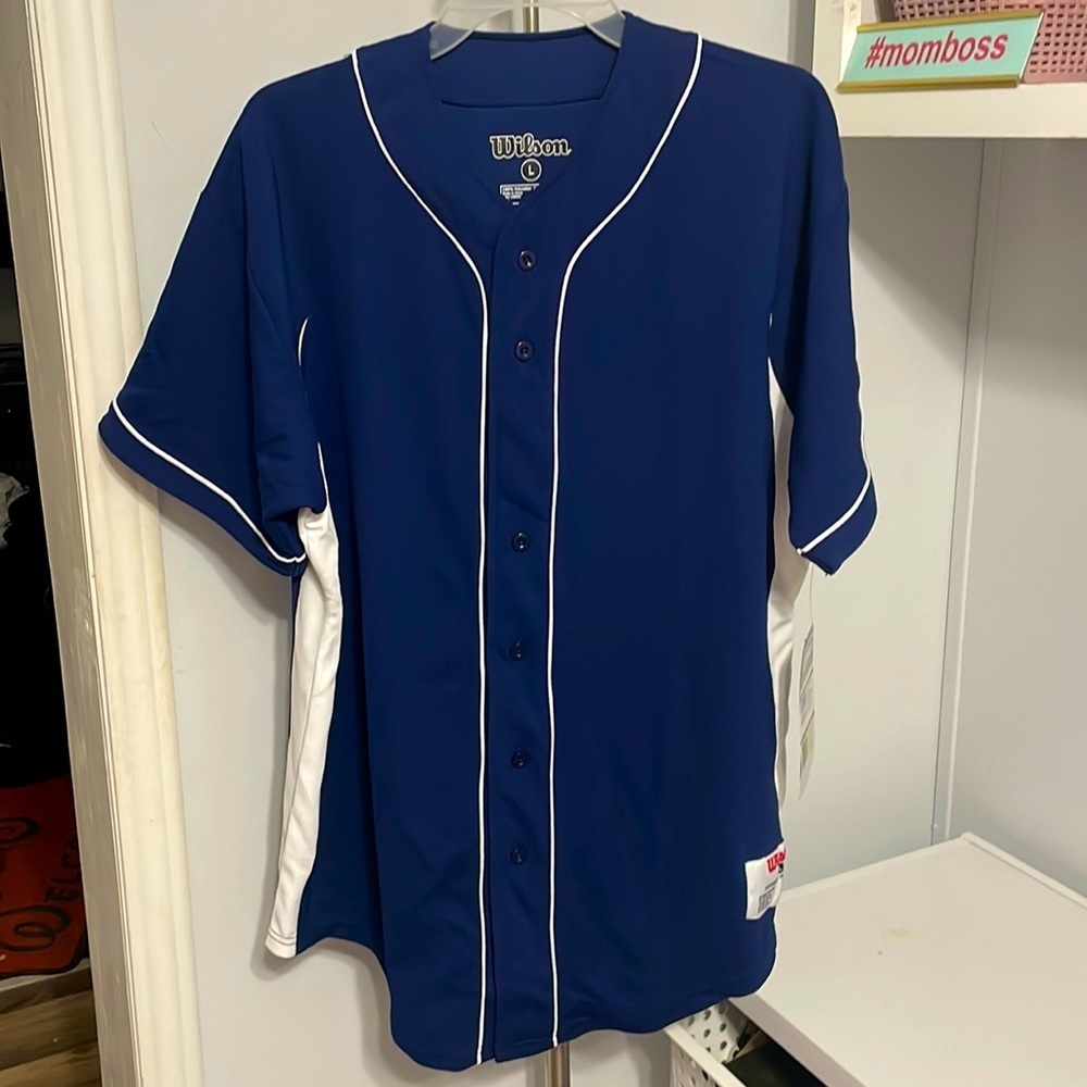 Wilson Classic Blue Baseball Jersey various size